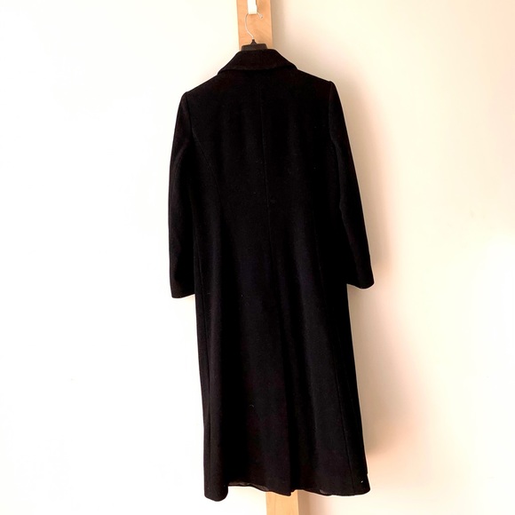 Black wool winter dress coat - Picture 5 of 6